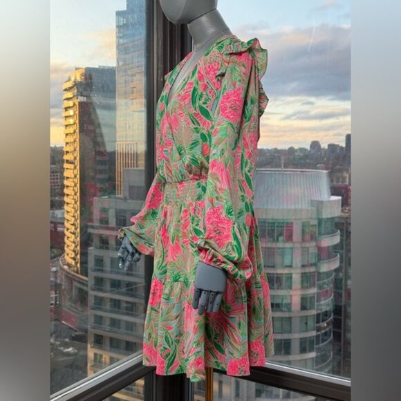 🆕 LILLY PULITZER 🧿 NWT Taviana Stretch Dress Coming in Hot Blue Horizon, Sz 10 - Picture 10 of 15